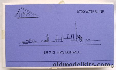 B Resina 1/700 HMS Burwell Four-Pipe Destroyer, BR 713 plastic model kit